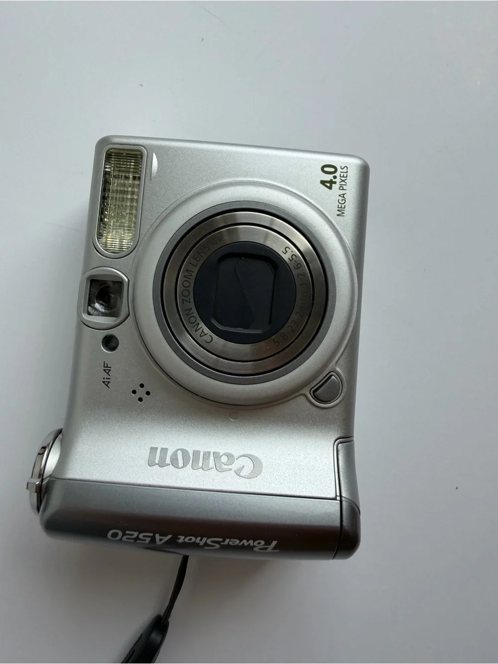 Canon PowerShot A520 Digital Camera Bundle - Works with Flaw - Read Description